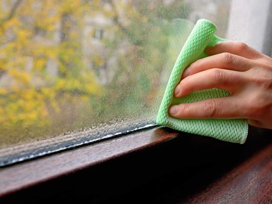 Wiping moisture off a window