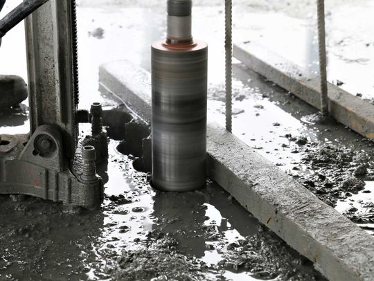 example of concrete core drilling